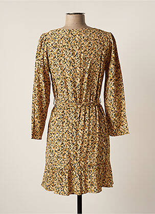 Robe courte manches longues manches longues beige GRACE & MILA femme