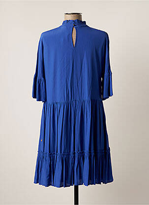 Robe courte manches courtes manches courtes bleu SCOTCH & SODA femme