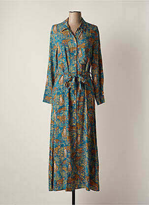 Robe longue bleu GRACE & MILA pour femme