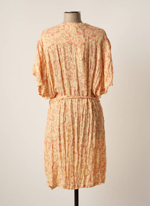 Robe mi-longue orange CHICOSOLEIL pour femme