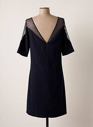 Robe mi-longue manches courtes manches courtes bleu ESPRIT femme