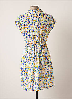 Robe mi-longue manches courtes manches courtes beige IT HIPPIE femme