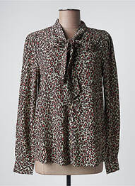 Chemisier coupe droite manches longues vert SCOTCH & SODA femme