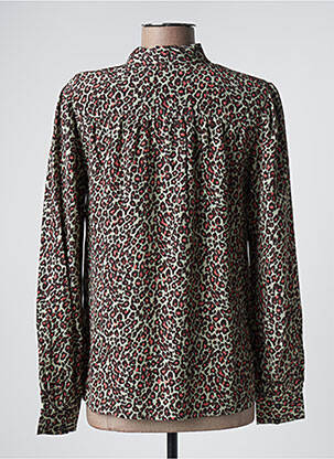 Chemisier coupe droite manches longues vert SCOTCH & SODA femme