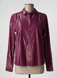 Chemisier coupe cintrée manches longues violet SCOTCH & SODA femme
