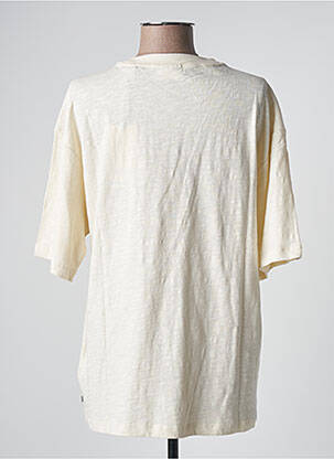 T-shirt sérigraphie manches courtes beige SCOTCH & SODA femme
