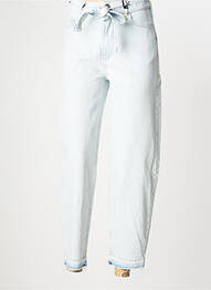 Jeans coupe droite taille haute taille haute bleu MAISON SCOTCH femme