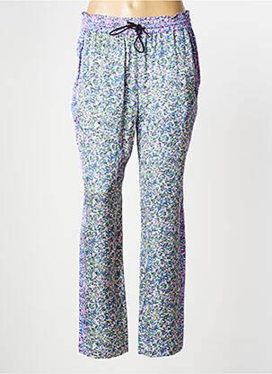 Pantalon droit taille haute taille haute bleu MAISON SCOTCH femme