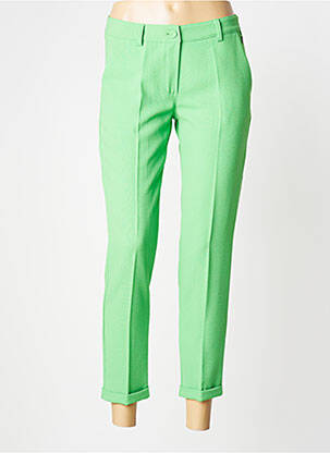 Pantalon 7/8 stretch taille normale vert PAKO LITTO femme