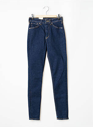 Jeans skinny tissage brut taille haute bleu MAISON SCOTCH femme