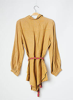 Combishort poches manches longues beige CHICOSOLEIL femme