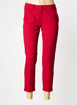 Pantalon 7/8 rouge PAKO LITTO pour femme