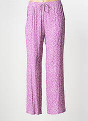 Pantalon large violet ESCANDELLE pour femme seconde vue
