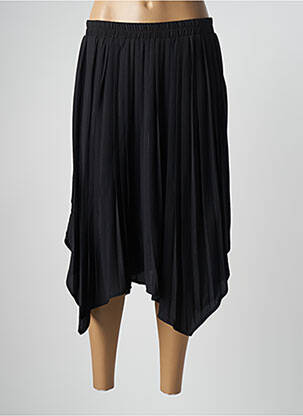 Jupe mi-longue stretch noir CALIE femme