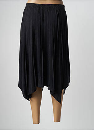 Jupe mi-longue stretch noir CALIE femme