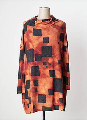 Tunique manches longues manches longues orange OZAI N KU femme