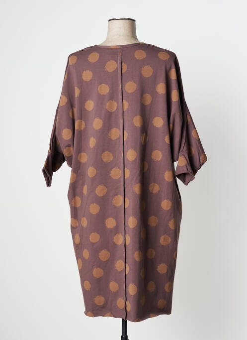 Robe mi-longue marron KEDZIOREK pour femme