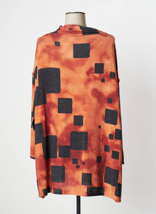 Tunique manches longues orange OZAI N KU pour femme
