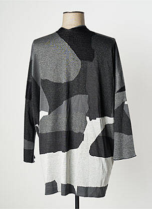 Gilet manches longues stretch gris OZAI N KU femme