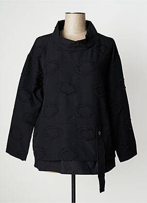 Tunique manches longues manches longues noir KOKOMARINA femme