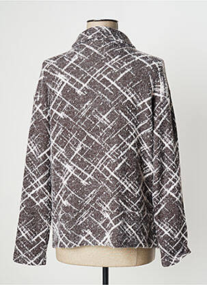 Gilet manches longues stretch marron KOKOMARINA femme
