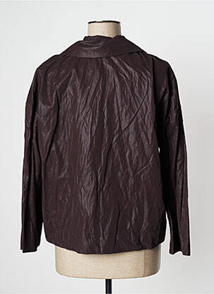 Veste casual coupe droite marron OZAI N KU femme