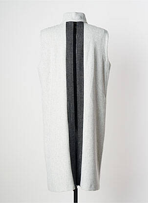 Manteau long coupe cintrée sans capuche gris SPORTALM femme