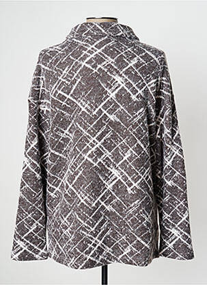 Gilet manches longues stretch marron KOKOMARINA femme