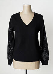 Pull noir LEO & UGO pour femme seconde vue