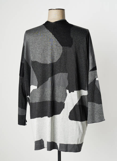 Gilet manches longues gris OZAI N KU pour femme