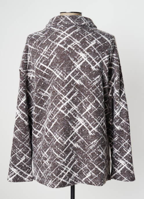 Gilet manches longues marron KOKOMARINA pour femme