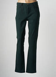Pantalon droit stretch taille normale vert IMPAQT femme