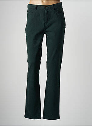 Pantalon droit stretch taille normale vert IMPAQT femme