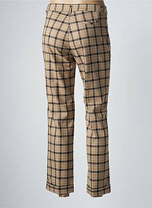 Pantalon droit stretch taille normale beige WALTRON femme