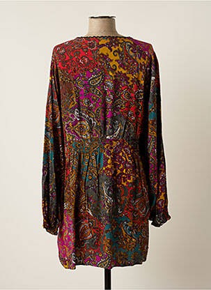 Robe courte manches longues manches longues violet CISO femme