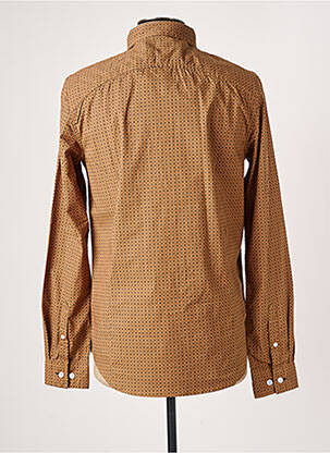 Chemise manches longues manches longues marron DEELUXE homme