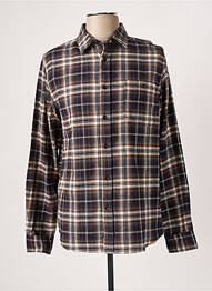 Chemise manches longues poches poitrine gris DEELUXE homme