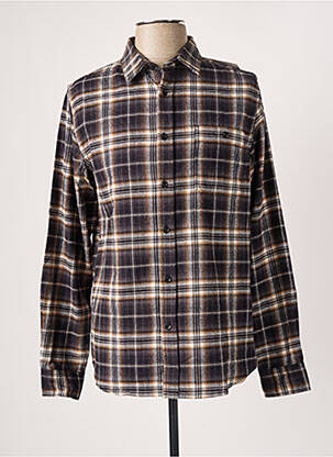 Chemise manches longues poches poitrine gris DEELUXE homme