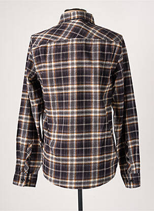Chemise manches longues poches poitrine gris DEELUXE homme
