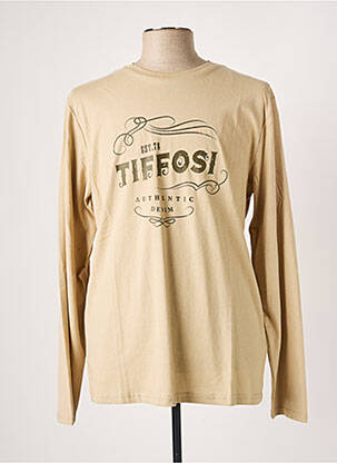 T-shirt beige TIFFOSI pour homme