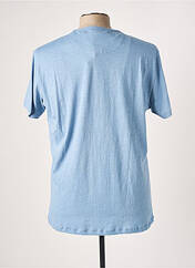 T-shirt bleu YES.ZEE pour homme seconde vue