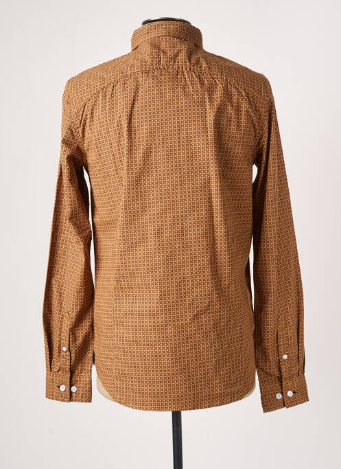 Chemise manches longues manches longues marron DEELUXE homme