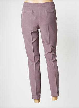 Pantalon 7/8 taille haute taille haute violet YES.ZEE femme