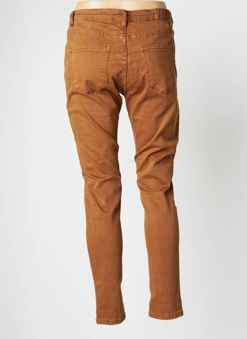 Pantalon slim marron BROADWAY pour femme