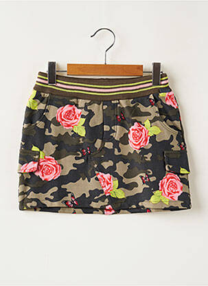 Jupe courte poches vert BOBOLI fille