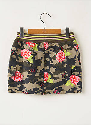 Jupe courte poches vert BOBOLI fille