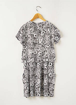 Robe mi-longue manches courtes manches courtes blanc BOBOLI fille