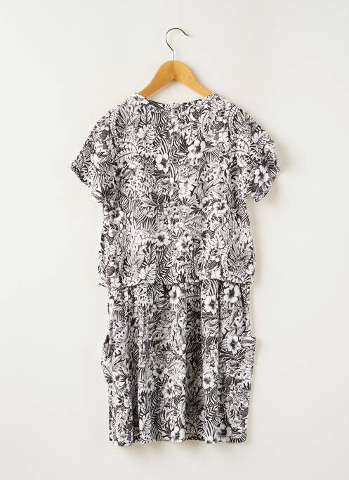 Robe mi-longue manches courtes manches courtes blanc BOBOLI fille