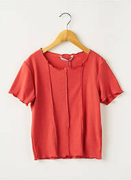 Top manches courtes manches courtes rouge TIFFOSI fille