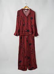 Pyjama rouge CHANTELLE pour femme seconde vue